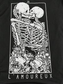 Y2Kool Deniart Artist Dark Casual Loose-Fit Fringe Hem Women's Dress With Printed Round Neck, Summer Dress, Holiday, Party, Vacation Concert Outfit, Birthday Outfits, Beach, Festival, Rave Outfits Festival, Ibiza Fits, Western Wear Going Out Autumn Y2K Clothes Stylish Clothing Collection New Year Outfits