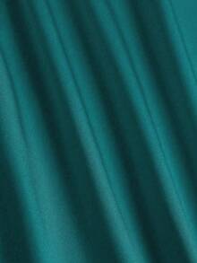 Falda larga para el día a día en color verde liso para mujer - Verde - Ver 6