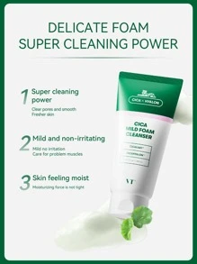 VT Gentle Foaming Facial Cleanser, Daily Cleansing Product For Women And Men - Green - View 3