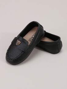 Children's Simple Slip-On Soft Comfortable Loafers With Flat Sole