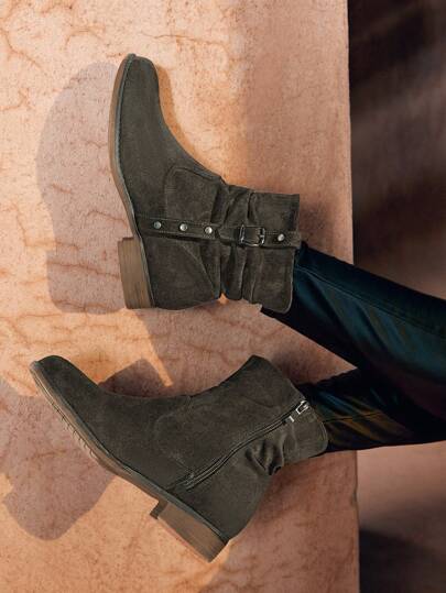 Styleloop Yan fermuar Kadın Bilekte Bot ve Patik