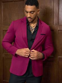 Manfinity Mode Men's Plain Daily Business Suit