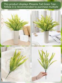 1入組春季人工鳳凰樹-適用於室內外家庭花園植物裝飾，酒店餐廳桌子窗戶浴室花瓶插花植物裝飾(不包括花瓶)