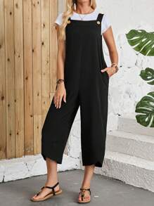 EMERY ROSE Mujeres mono casual sin mangas de unicolor para vacaciones
