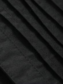 FRIFUL 女士时尚纯色吊带背心，秋装 - 黑色 - 查看 10