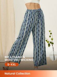 LUVLETTE 女士度假睡眠裤纯棉女士睡衣内衣作为外套女士睡裤内衣