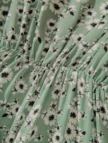 RueChic Girls Floral Print Cami Dress - Mint Green - View 4