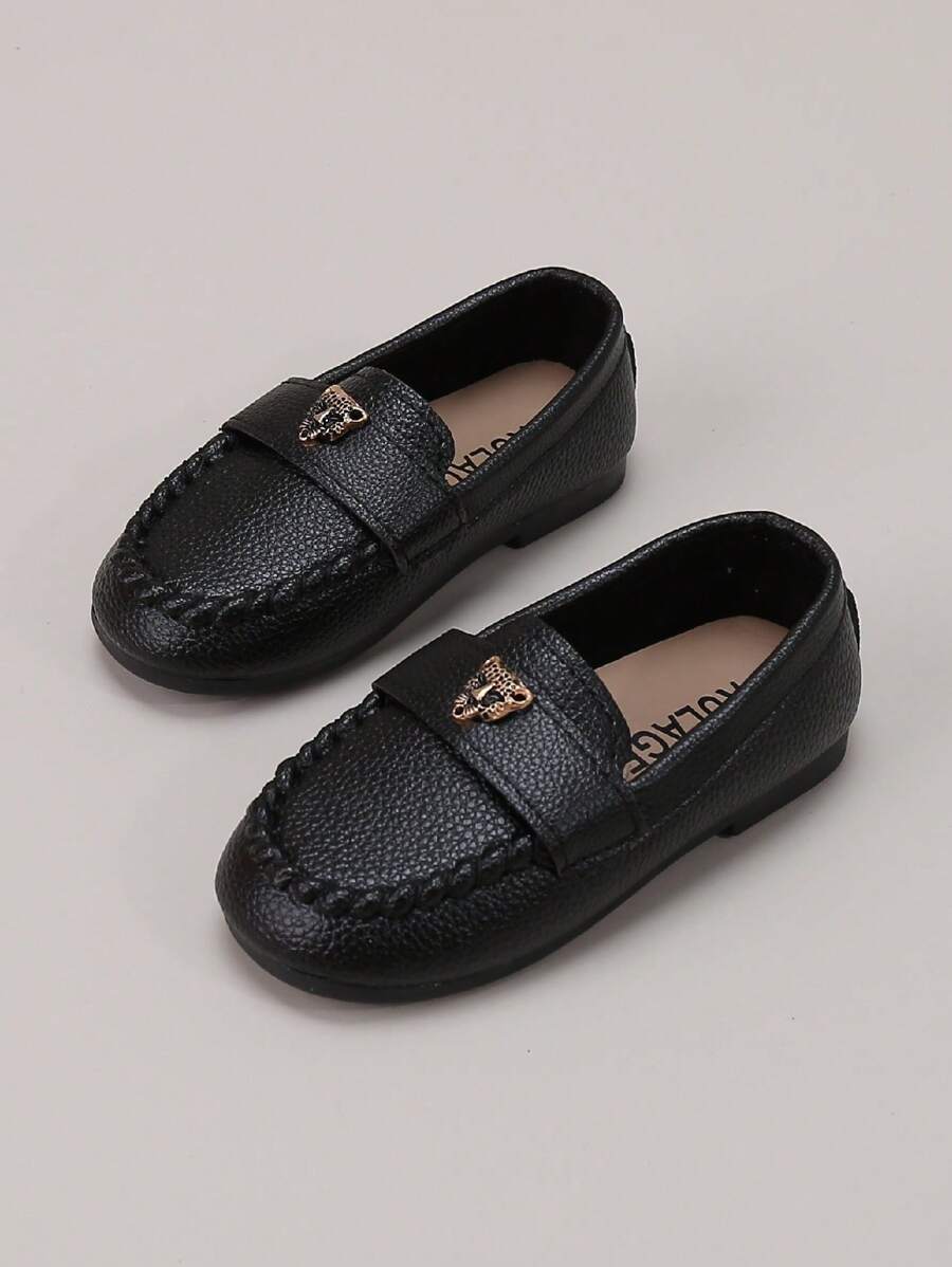 Children's Simple Slip-On Soft Comfortable Loafers With Flat Sole