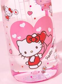 HELLO KITTY AND FRIENDS | SHEIN 1000ml/35oz Flip-Top Handle Cold Water Bottle - Pink - View 5