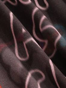 DAZY Women's Summer Loose Fit Casual T-Shirt With Slogan Print, Round Neck And Drop Shoulder Sleeves, HAPPY AS A CLAM 1903 Graphic Tee Oversized T-Shirt - Red - View 3