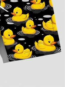 Manfinity Chillmode Celana Pendek Pria Kolor Kantong Hewan Kartun All Over Print Casual - MultiWarna - View 4