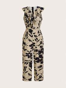 SHEIN Clasi Mono estampado casual para mujeres, patrón aleatorio