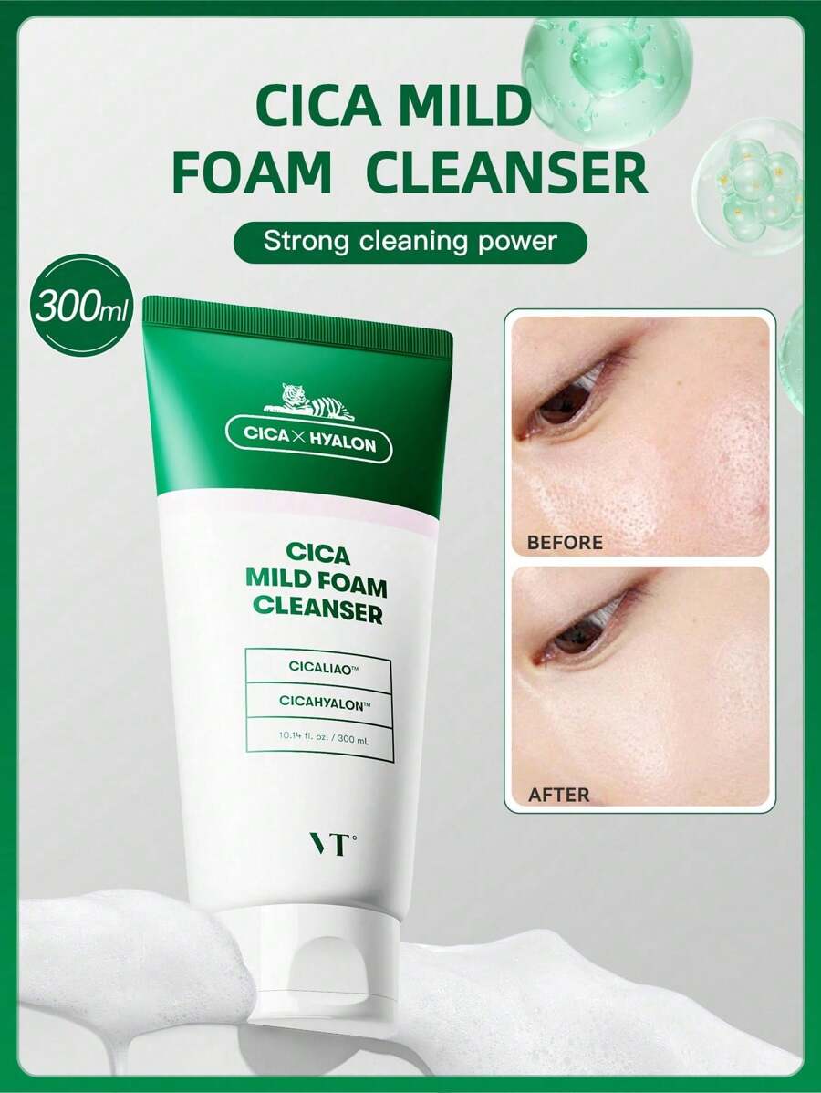 VT Gentle Foaming Facial Cleanser, Daily Cleansing Product For Women And Men