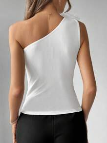 Aloruh 女士情人節3D花朵上衣，露肩設計