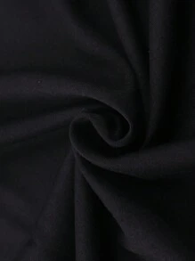 Manfinity Homme Áo thun nam mùa hè in hình mèo khẩu hiệu cổ tròn ngắn tay - màu đen - Xem 4