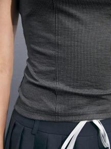 Maija Women's Off Shoulder Top With Back Tie - Purple - View 6