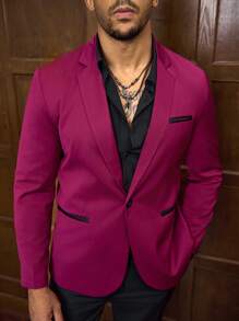Manfinity Mode Men's Plain Daily Business Suit