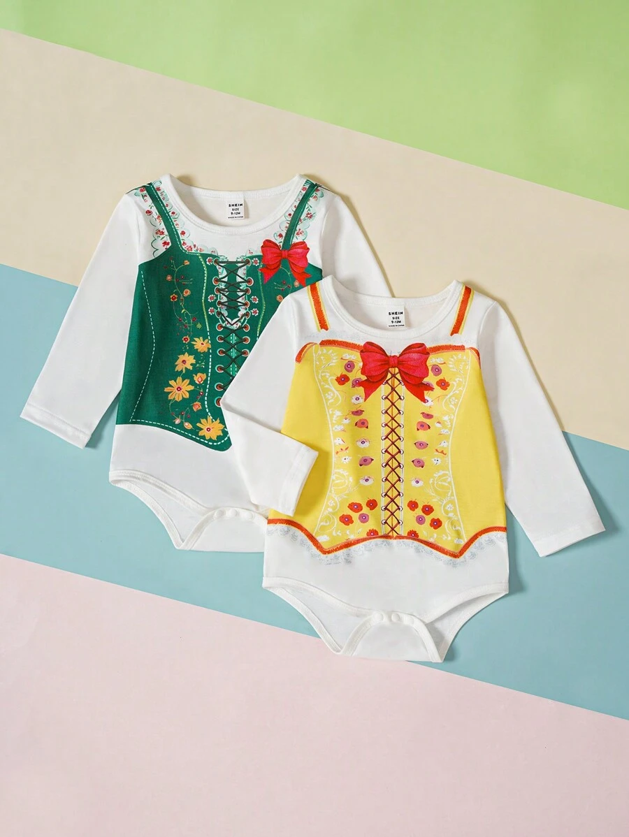 Bộ áo ghi lê 2 món hợp thời trang mới cho bé gái Xuân/Hè có in hình vui nhộn, Lễ hội, Thanh lịch, Tuyệt đẹp, Dễ thương, Hàng ngày, Thường ngày - Nhiều màu - Xem 1