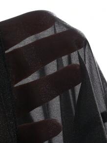 DAZY Áo chống nắng tay dài màu trơn cho nữ, mùa hè, áo dài tay mỏng, quần áo nữ mùa thu - màu đen - Xem 6