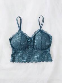 Đồ lót ren màu trơn thời trang mặc hàng ngày - xanh quân đội - Xem 4