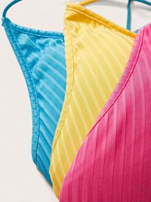 SHEIN SXY 大碼背心，十字背帶設計 - 彩色 - 查看 9