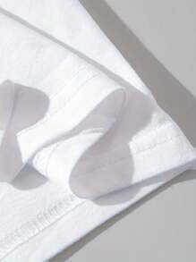 Men's Round Neck Short Sleeve Casual T-Shirt, Solid Color Minimalist Style, For Daily Wear, Spring/Summer