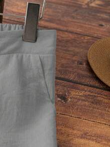 SHEIN JORESS Pantalones largos de flores para vacaciones de playa informales ideales para uso diario en verano