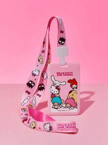 HELLO KITTY AND FRIENDS | SHEIN Cartoon & Letter Print Pink ID Card Holder - Pink - View 1