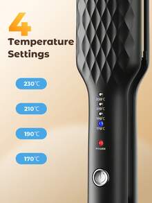 Teckwe 直发器，二合一卷发，快速加热，4 种温度调节 170-230℃，适合家庭和旅行使用 - 美国插头