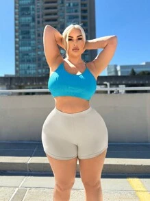 SHEIN SXY 大碼背心，十字背帶設計 - 彩色 - 查看 21