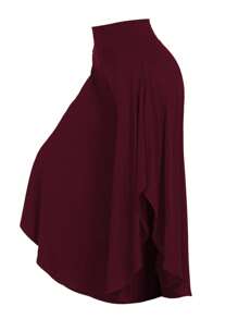 DreamSkyne Plus Size Casual Solid Color Asymmetrical Hem Wide Leg Pants Fall Cloth For Women