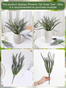 1入組春季人工鳳凰樹-適用於室內外家庭花園植物裝飾，酒店餐廳桌子窗戶浴室花瓶插花植物裝飾(不包括花瓶)