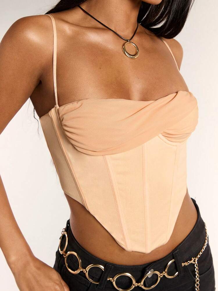 Women's Summer Fashion Fishbone Twist Splice Camisole