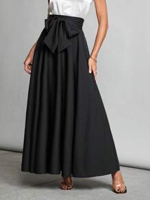 SHEIN Tall Czarna spódnica z wysokim stanem, zapinana na zamek, odpowiednia na imprezy