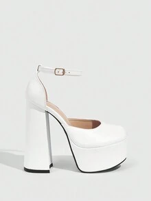 Cuccoo CUCCOO LuxiPop Tacones altos con plataforma impermeables de tacón grueso y sexy para mujer, adecuados para Halloween, Navidad, fiestas y salidas nocturnas