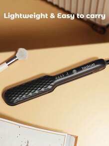 Teckwe Flat Iron Hair Straightener And Curler 2 In 1, 360°Cool Airflow, Fast Heating, 4 Temperature Adjustments, Suitable For Home And Travel Use - UK Plug