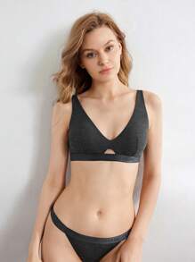 Ocili Leisure 2pcs/Set Women's Sexy Detachable Padded Wireless Bralette - Multicolor - View 8