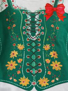 Bộ áo ghi lê 2 món hợp thời trang mới cho bé gái Xuân/Hè có in hình vui nhộn, Lễ hội, Thanh lịch, Tuyệt đẹp, Dễ thương, Hàng ngày, Thường ngày - Nhiều màu - Xem 6