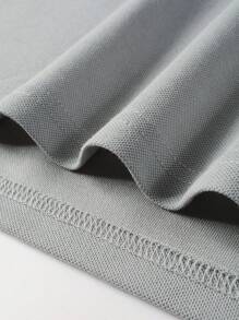 Manfinity Homme 男士休閒短袖插肩撞色polo衫，夏季 - 彩色 - 查看 6