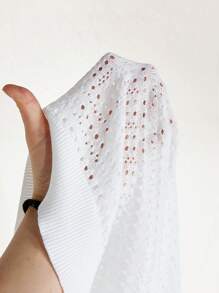 Manfinity VCAY 1pc Men Beach Outfits Summer Vacation Weave Casual Surfing Seaside Boho Basic V-Neck Knit Vest Beachwear