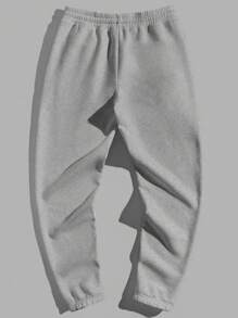 RueChic Men's Drawstring Flower Patterned Jogger Pants - Light Grey - View 2