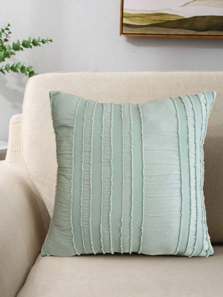 1pc, 3D Cut-Flower Bubble Yarn, Pillowcase (Without Core), Thin, Breathable, Soft, Bedding For Boys' And Girls' Dormitories, School Bedding, Dormitory Decoration, Bedroom Decoration, Living Room Sofa Decoration