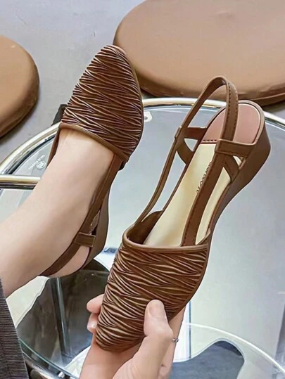 Fashionable Soft Bottom Wedge Jelly Shoes, Durable Work Shoes, Casual High Heel Platform Pumps For Women, Versatile For All Seasons