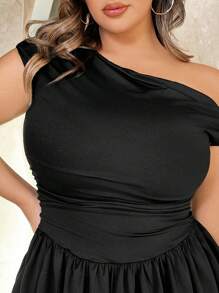 SHEIN BAE Plus Size Women Leopard & Pink Floral Print Off-Shoulder Short Dress,Spring Outfits For Women,Summer/Summer Outfits For Women, Festival/Concert Outfit Women/Rave Outfits Festival/ Rave Outfits/,Easter Dress Women,Spring Break Outfits,Leopard Print,Birthday Dresses For Women