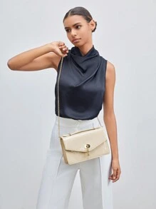 BizChic Basic Women Top Handle Bag,Quilted Bag For  Ladies, For Women, For Work - Apricot - View 7