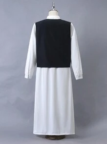 Bộ hai món trang phục hàng ngày đơn giản theo khối màu cho nam - Nhiều màu - Xem 2