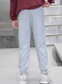 Pantalones cortos deportivos de impresión de letras 3D para niños preadolescentes
