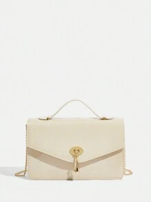 BizChic Basic Women Top Handle Bag,Quilted Bag For  Ladies, For Women, For Work - Apricot - View 1