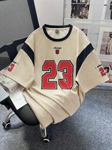 Manfinity Sporsity Men's Simple Printed Round Neck Daily T-Shirt