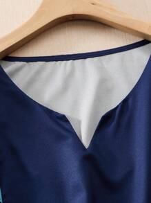 Mulvari 大尺碼時尚印花簡約日常短袖襯衫 - 彩色 - 查看 3